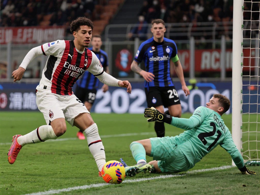 在意大利足球杯首回合的焦点战中，AC米兰